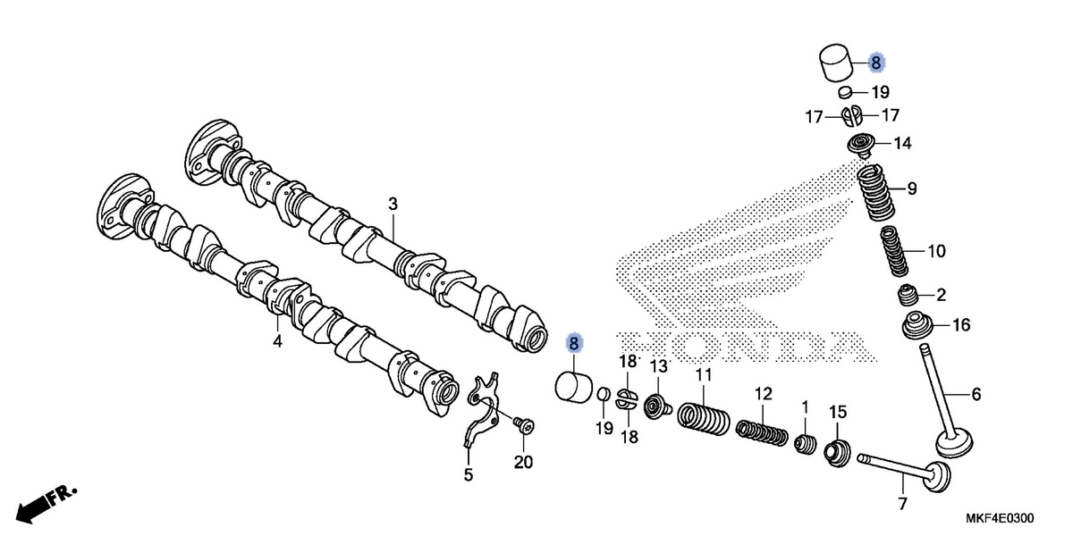 Honda OEM part 14731-MKF-D70