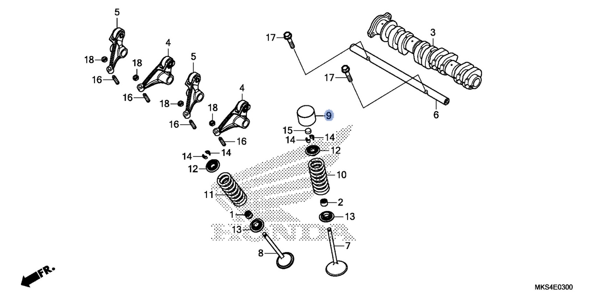 Honda OEM part 14731-MKS-E00