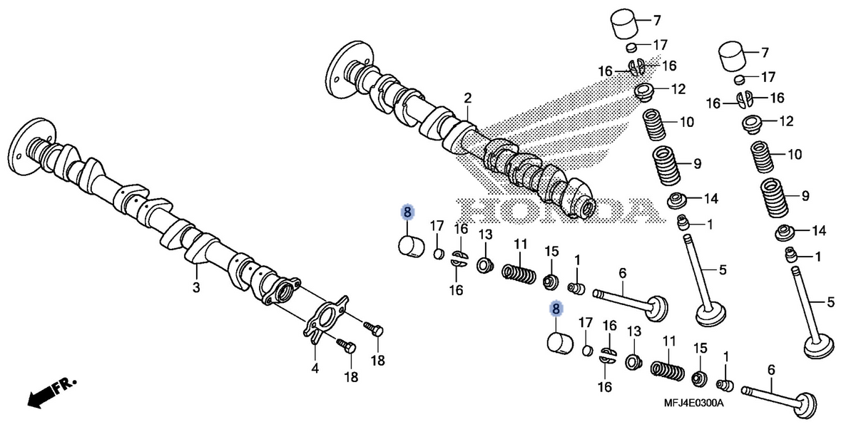 Honda OEM part 14733-MFJ-A40