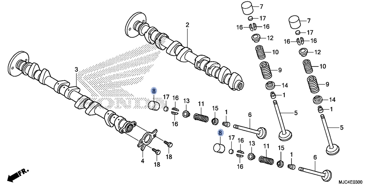 Honda OEM part 14733-MFJ-A41