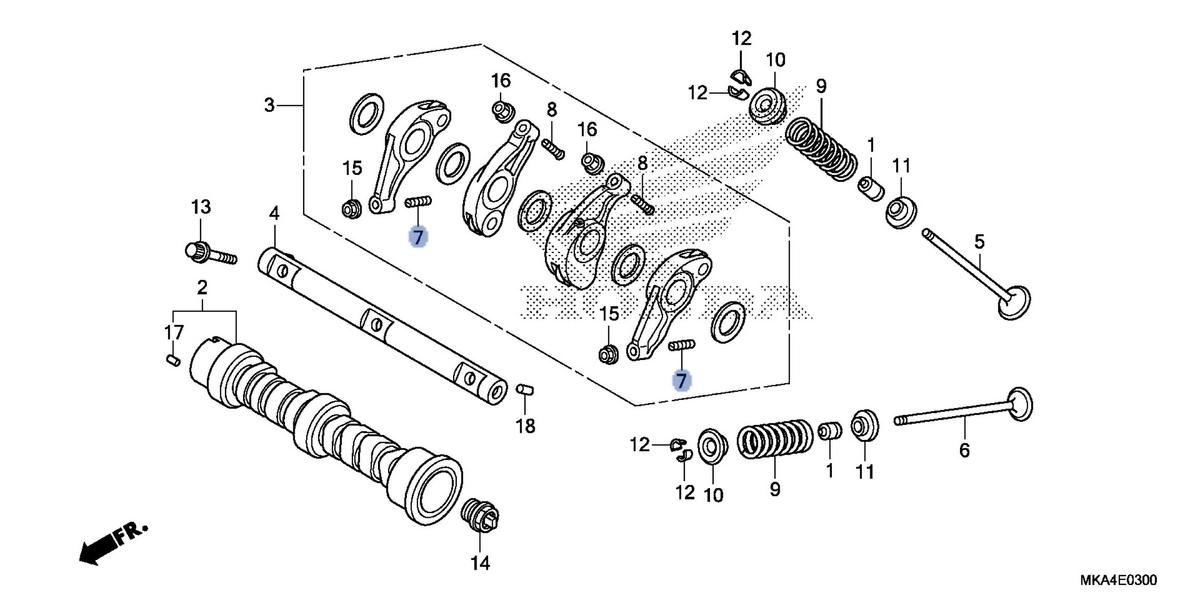 Honda OEM part 14744-MKA-D30