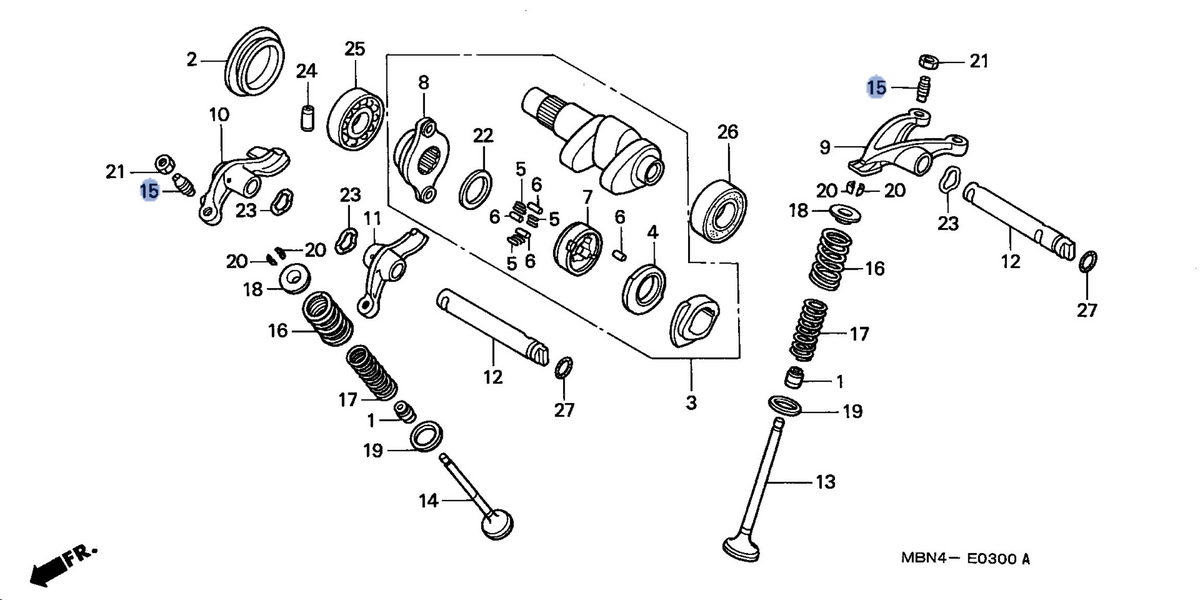 Honda OEM part 14744-PT0-004