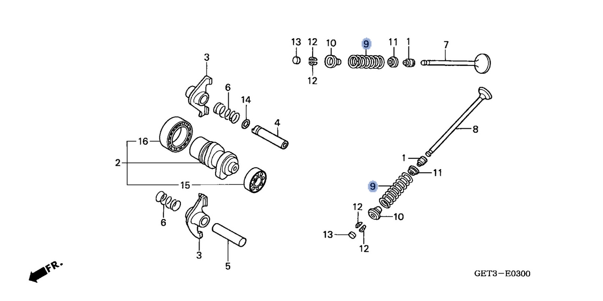 Honda OEM part 14751-GEE-000