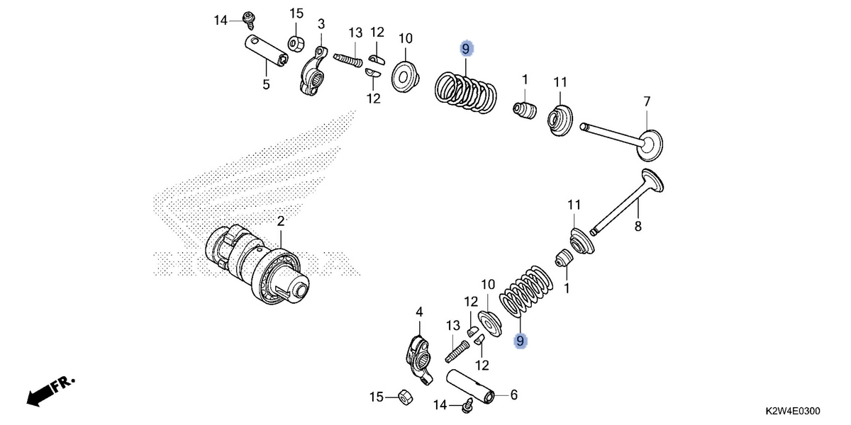 Honda OEM part 14751-K0N-D01