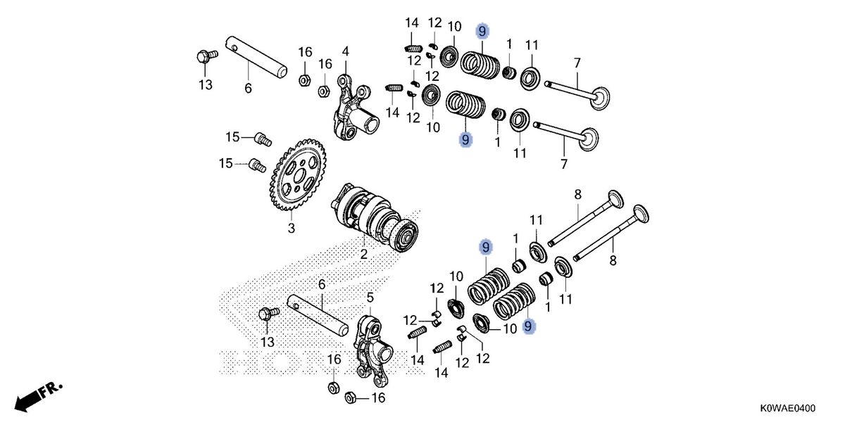 Honda OEM part 14751-K0R-V00