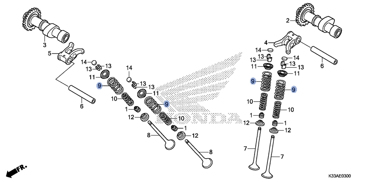Honda OEM part 14751-K33-D01
