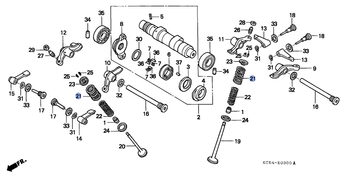 Honda OEM part 14751-KCZ-003