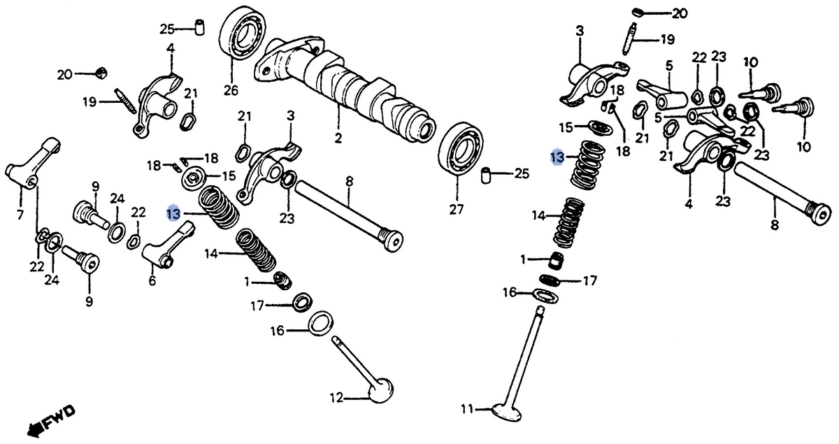 Honda OEM part 14751-KF0-003
