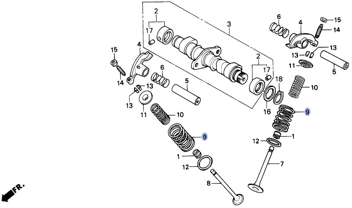 Honda OEM part 14751-KR3-005