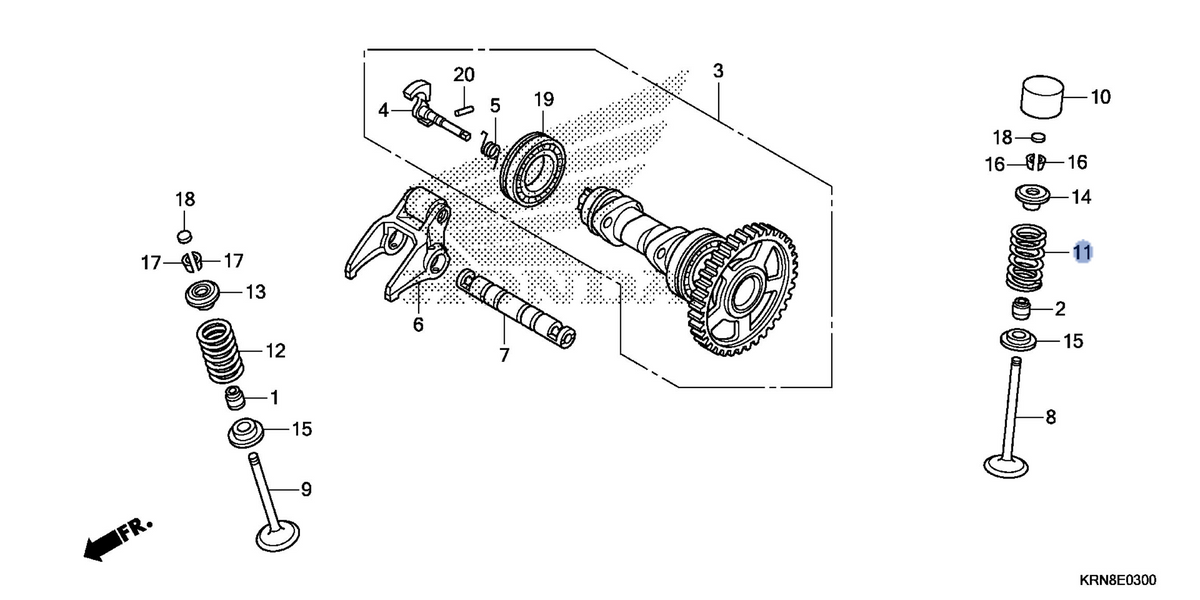 Honda OEM part 14751-KRN-B11