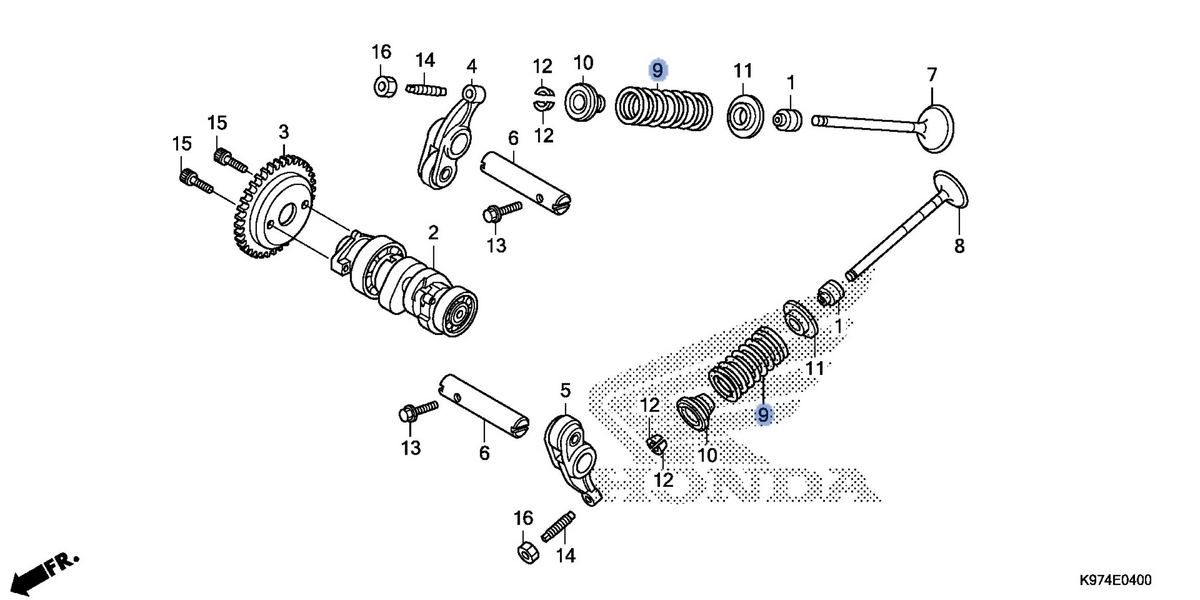 Honda OEM part 14751-KZR-601