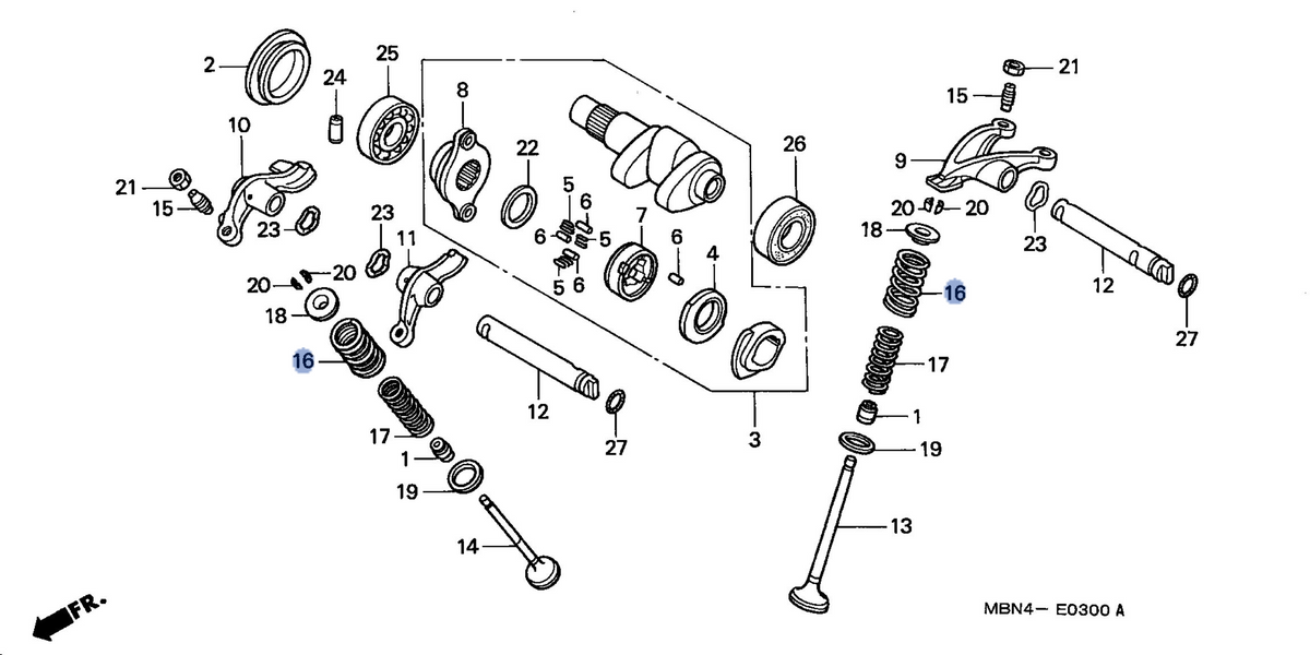 Honda OEM part 14751-MBN-670