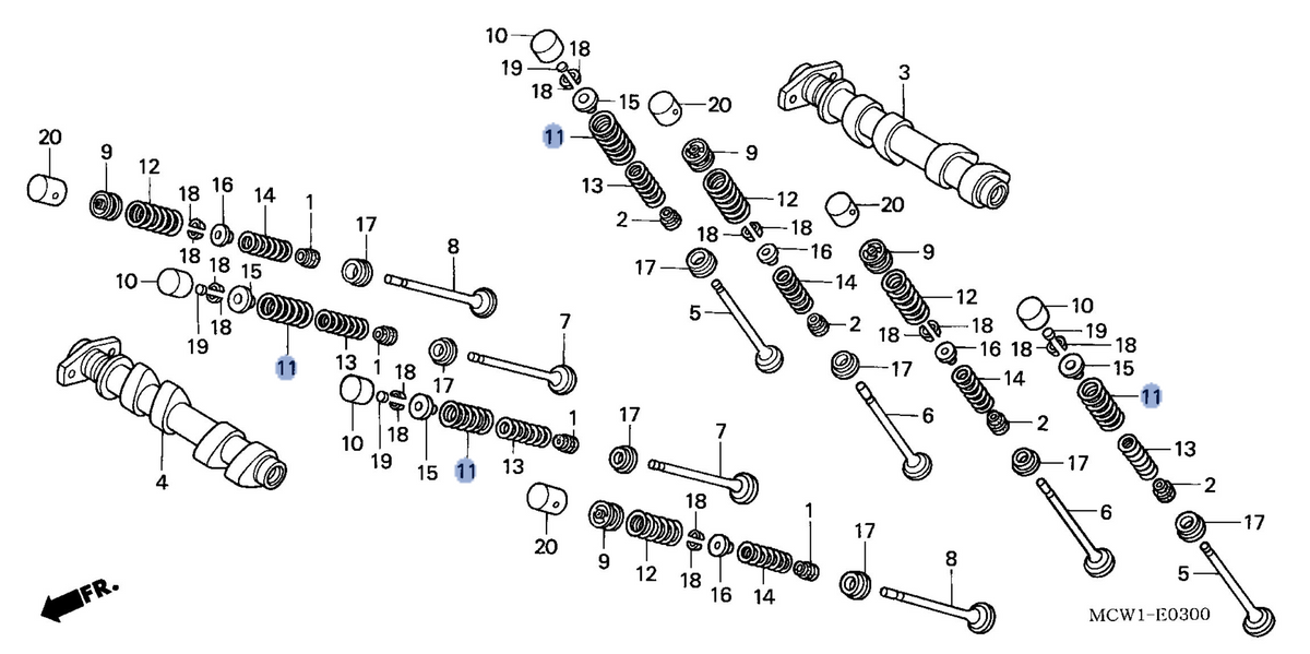 Honda OEM part 14751-MCW-D00