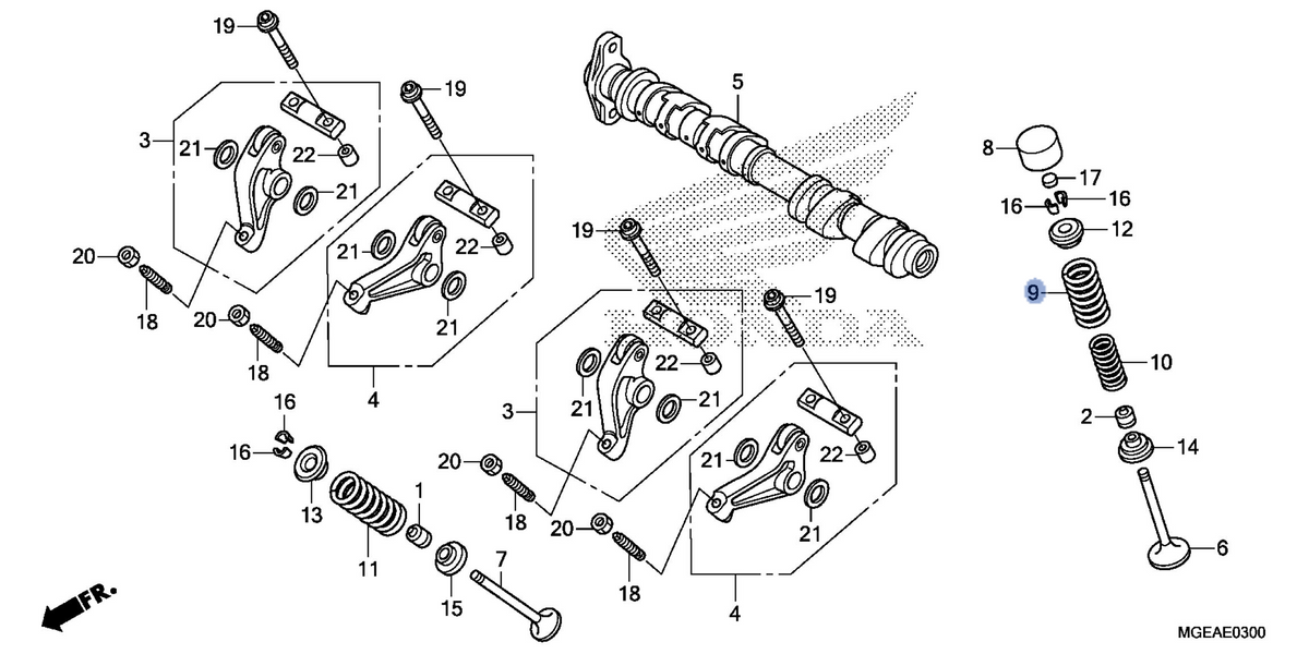 Honda OEM part 14751-MGE-003
