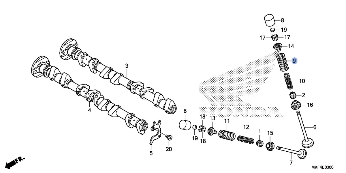Honda OEM part 14751-MKF-D71