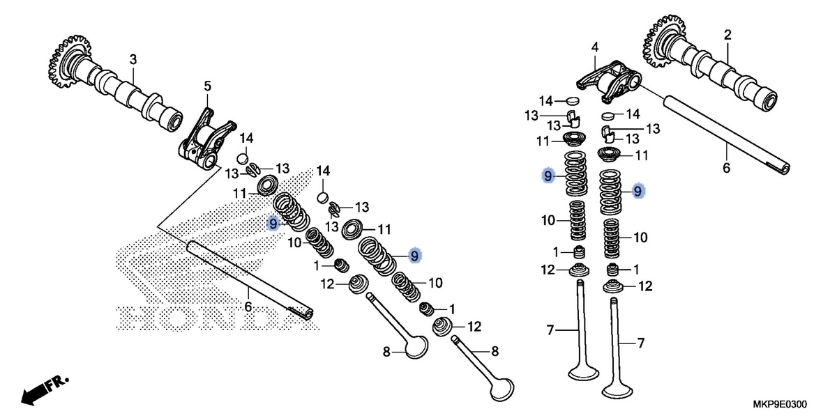 Honda OEM part 14751-MKP-D00