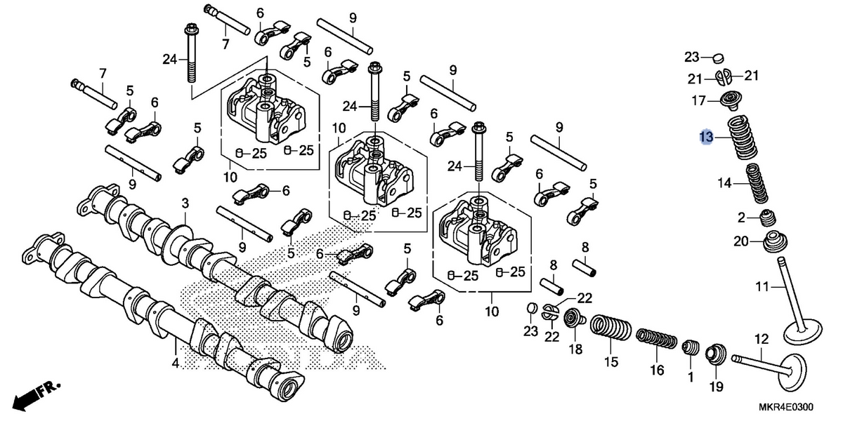 Honda OEM part 14751-MKR-D11