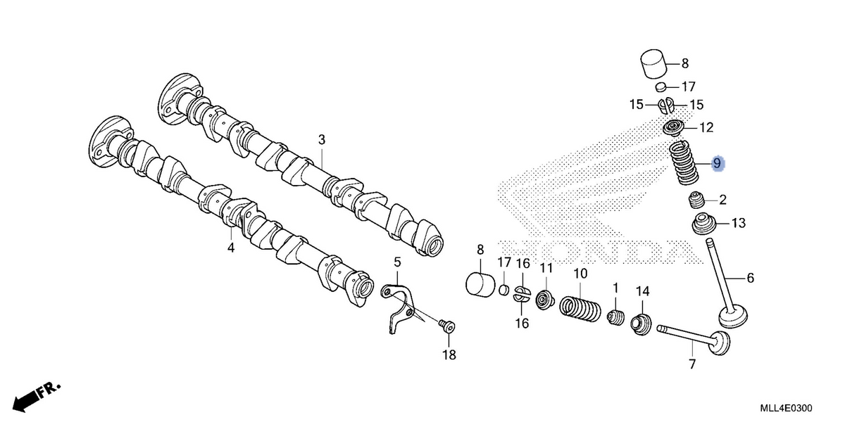 Honda OEM part 14751-MLL-D01