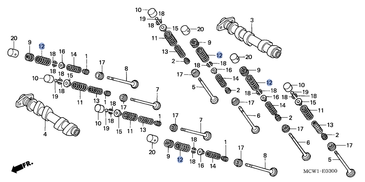 Honda OEM part 14752-MCW-000