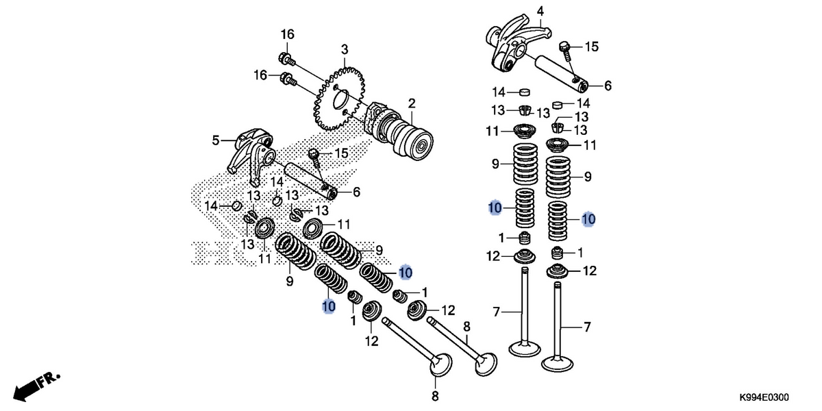 Honda OEM part 14761-K31-900