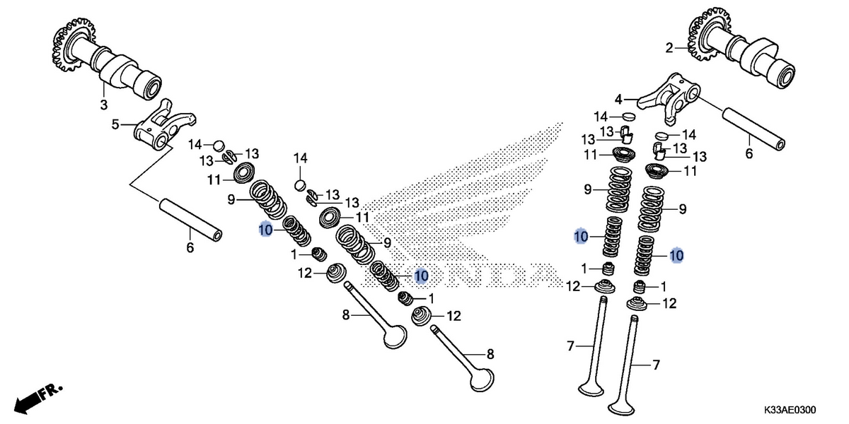 Honda OEM part 14761-K33-D01