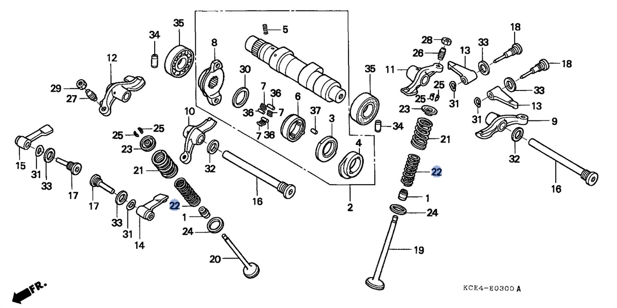 Honda OEM part 14761-KCZ-003