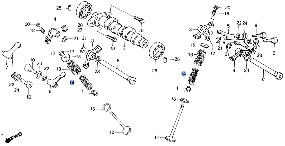 Honda OEM part 14761-KK0-003