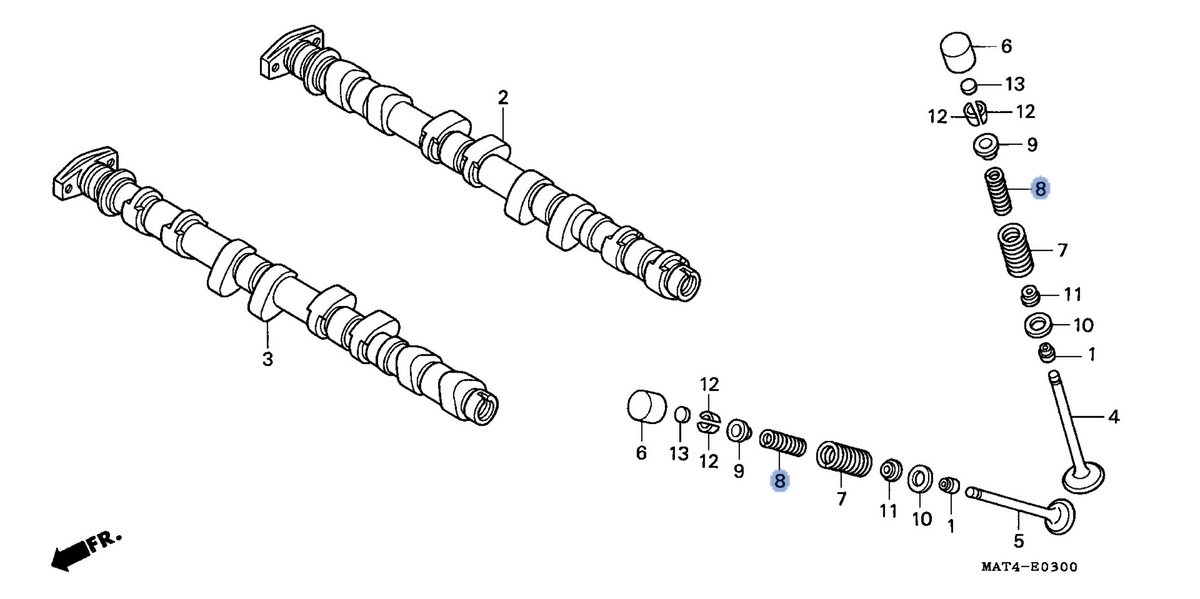 Honda OEM part 14761-MAT-004
