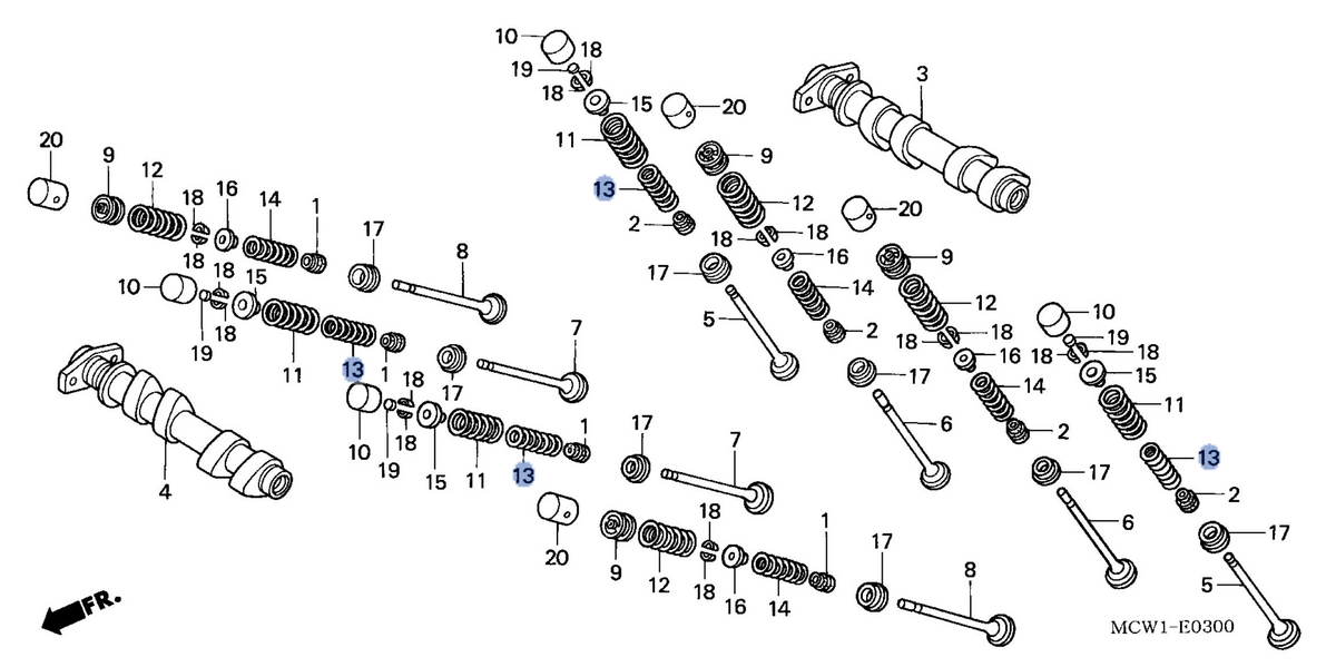 Honda OEM part 14761-MCW-000