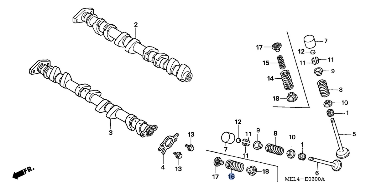 Honda OEM part 14761-MEL-D20