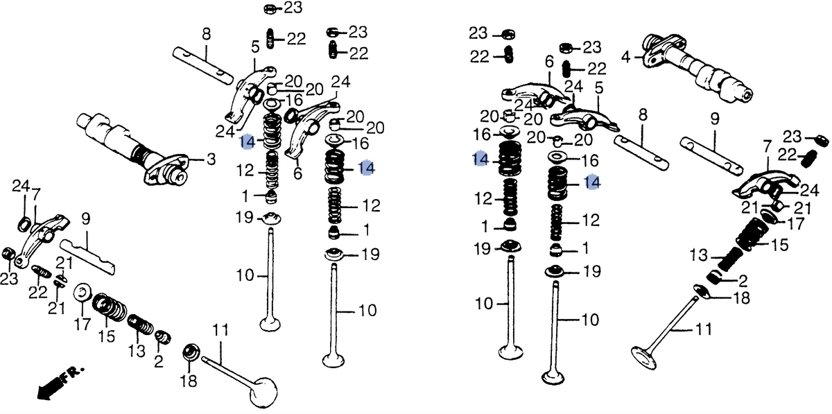 Honda OEM part 14761-MF5-004