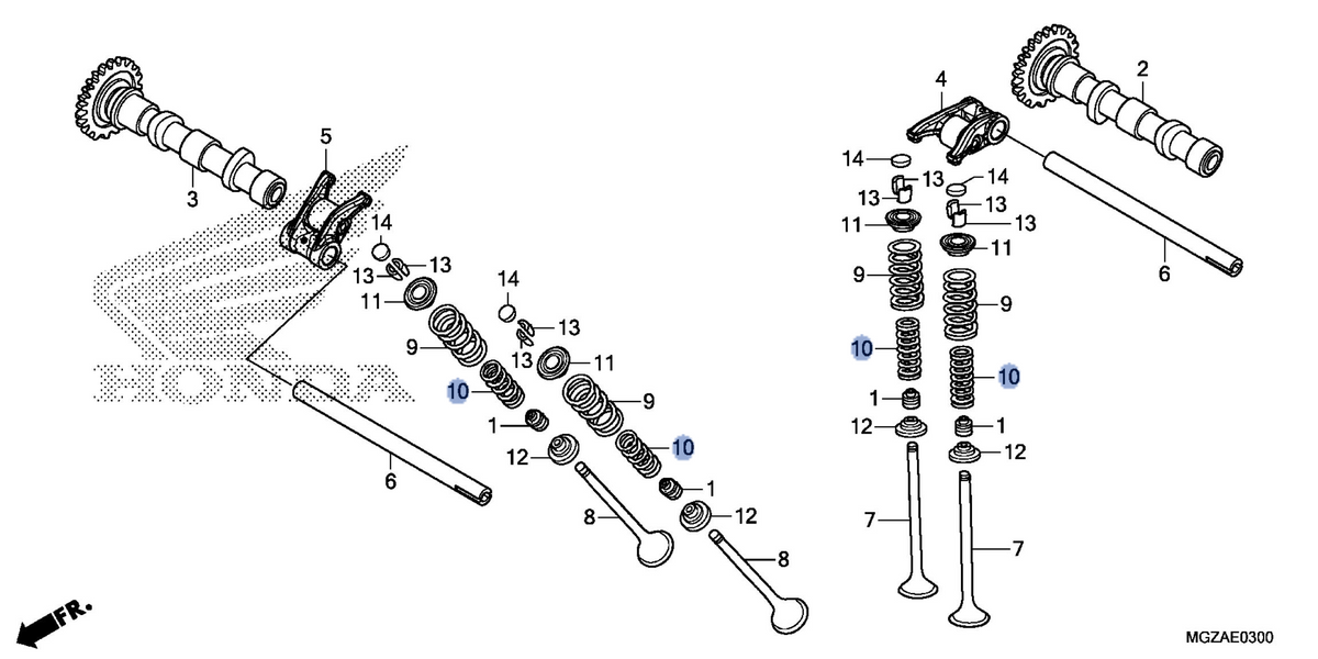 Honda OEM part 14761-MGZ-J00
