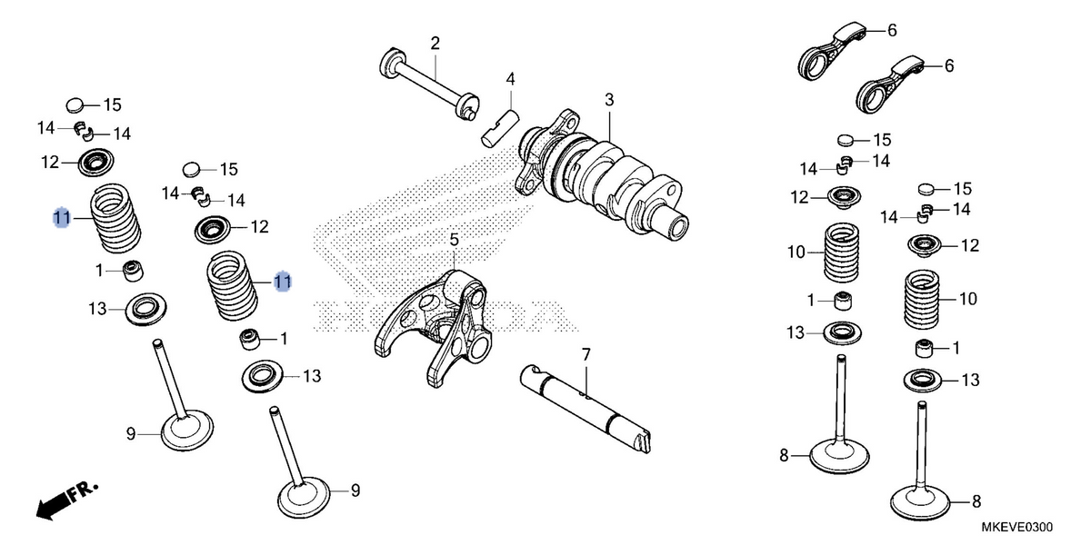 Honda OEM part 14761-MKE-B51