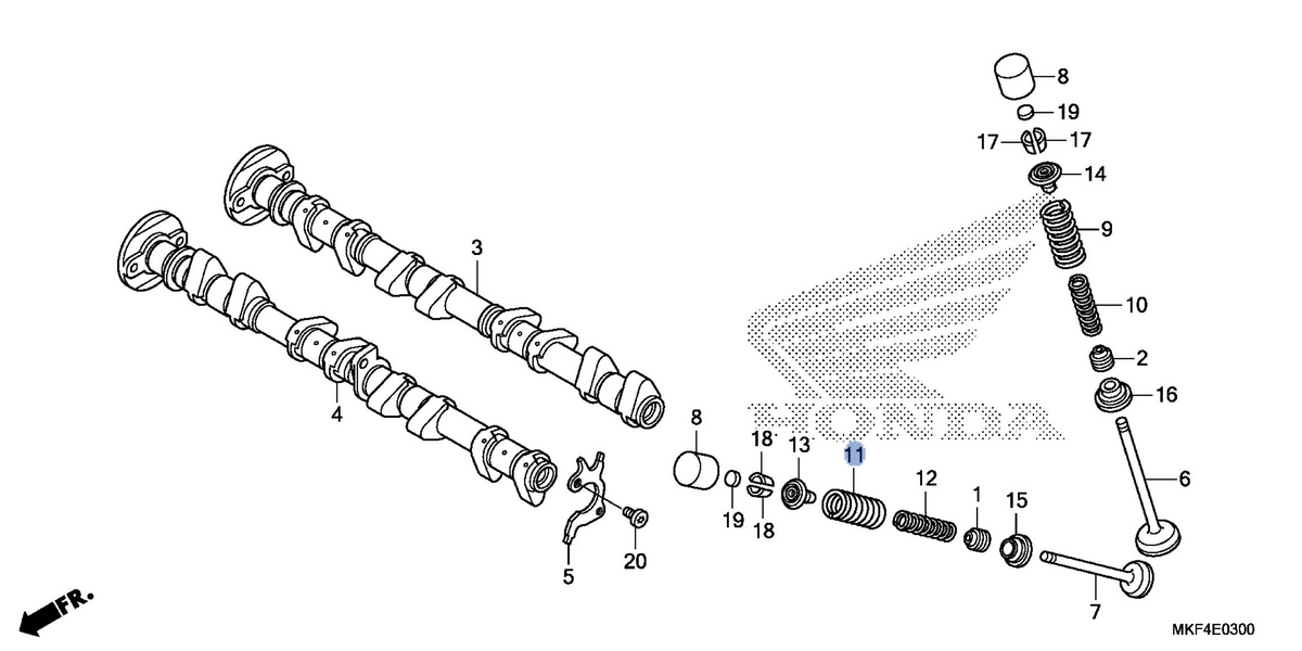 Honda OEM part 14761-MKF-D42