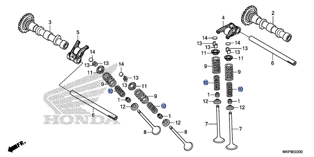 Honda OEM part 14761-MKP-D00