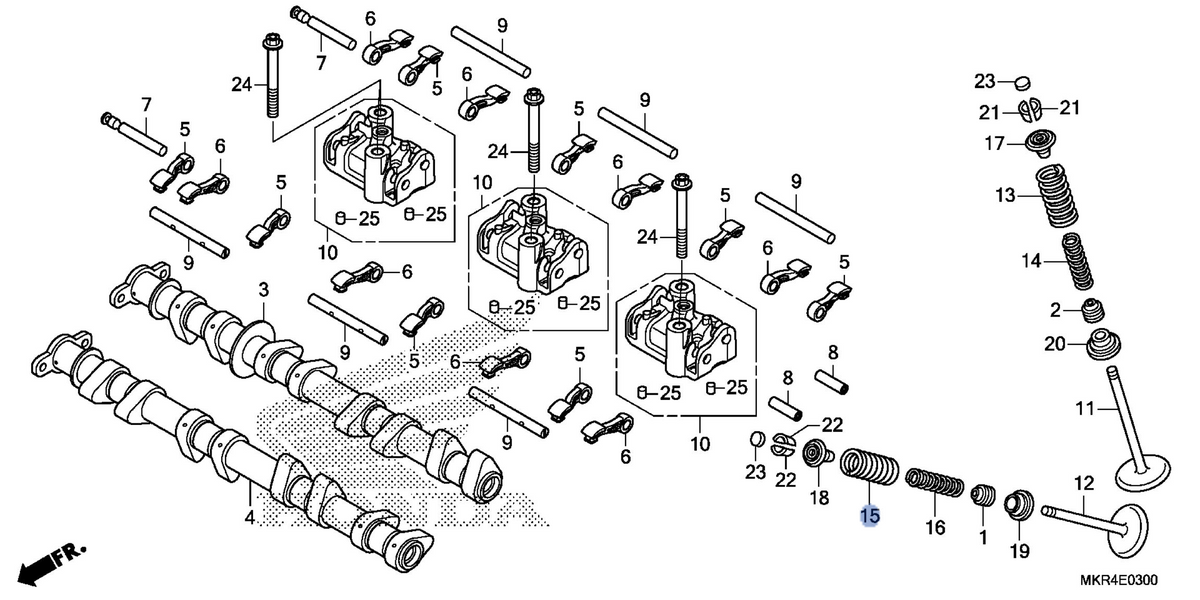 Honda OEM part 14761-MKR-D11