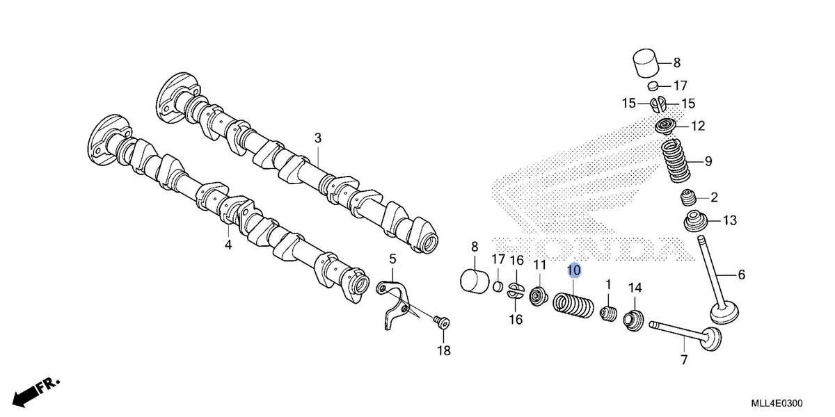 Honda OEM part 14761-MLL-D01
