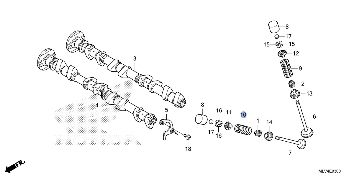 Honda OEM part 14761-MLV-J01