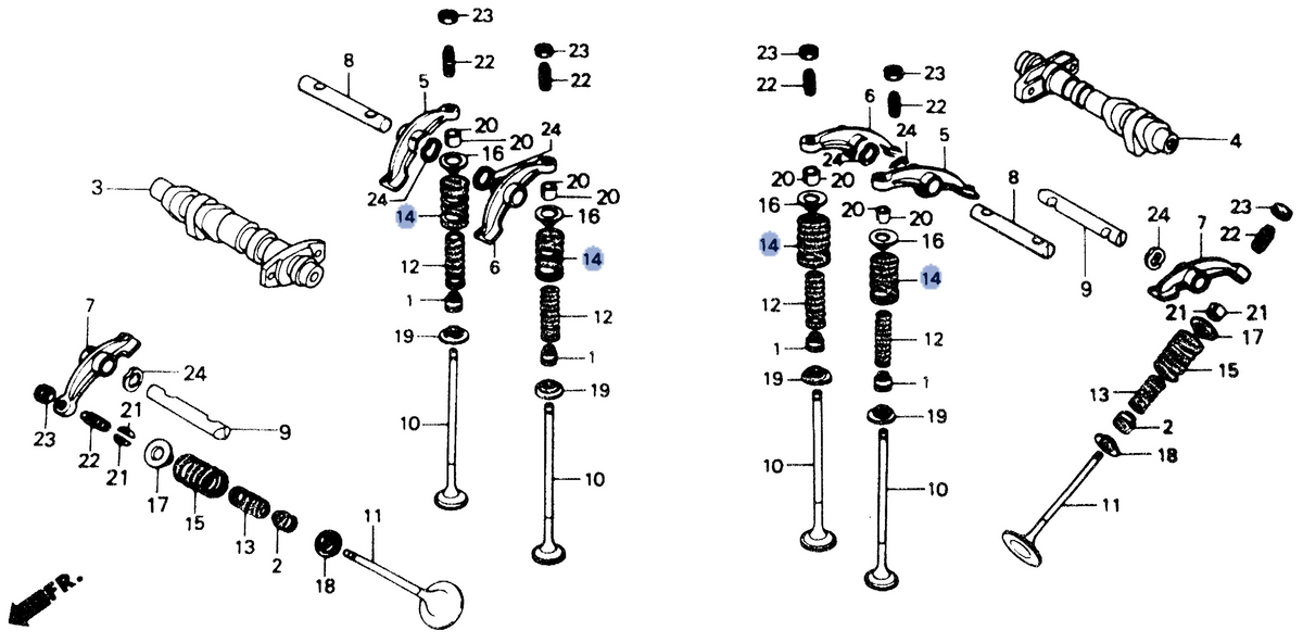 Honda OEM part 14761-MR1-003