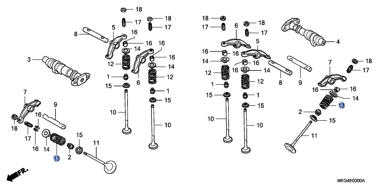 Honda OEM part 14762-MEG-000