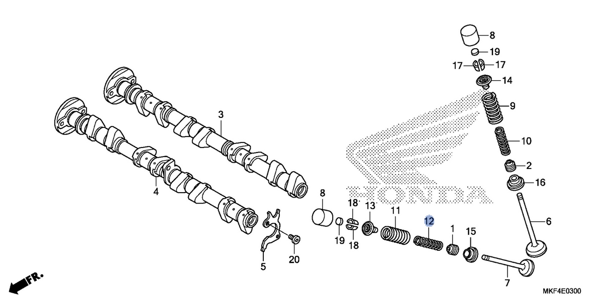 Honda OEM part 14762-MKF-D42