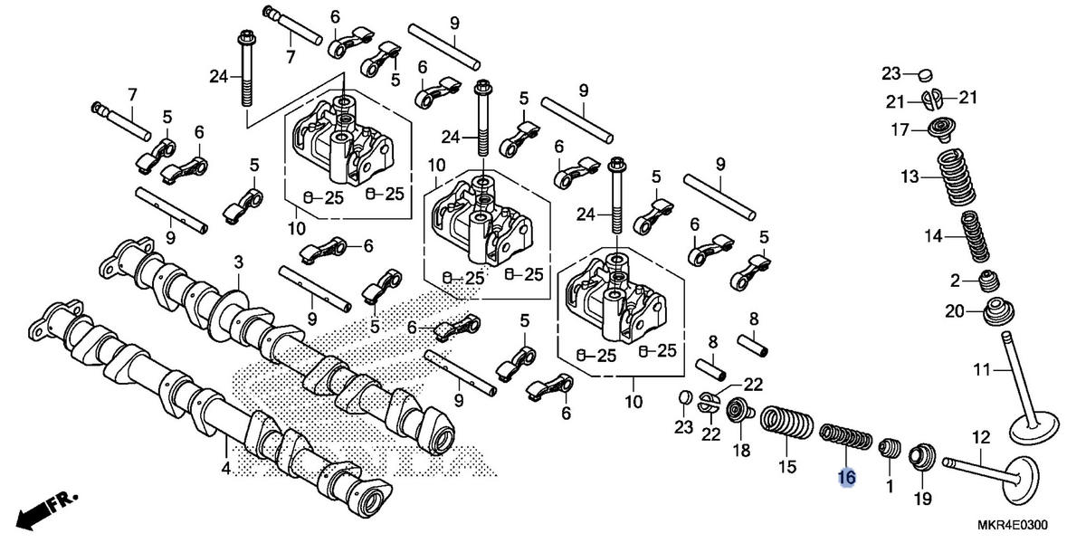 Honda OEM part 14762-MKR-D11