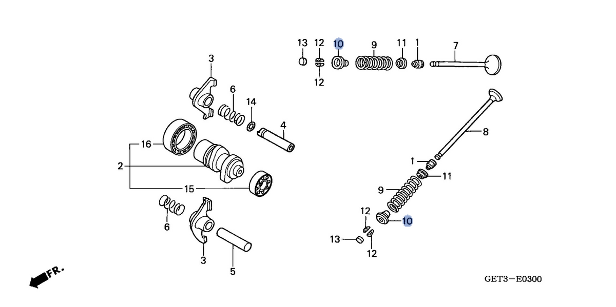 Honda OEM part 14771-GEE-000