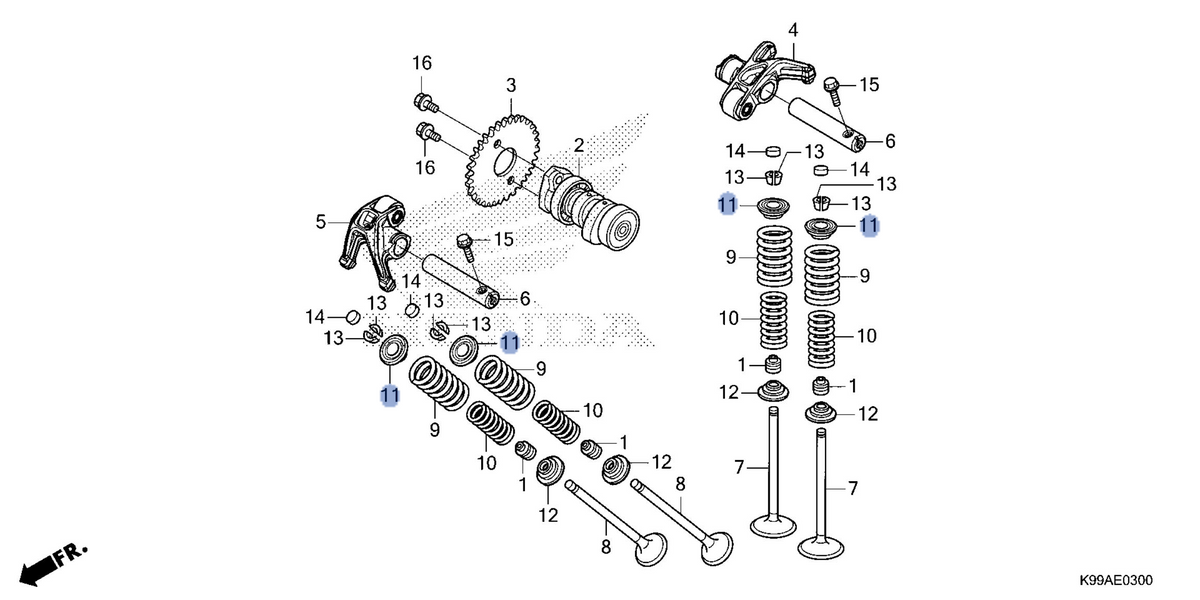 Honda OEM part 14771-K2K-D00