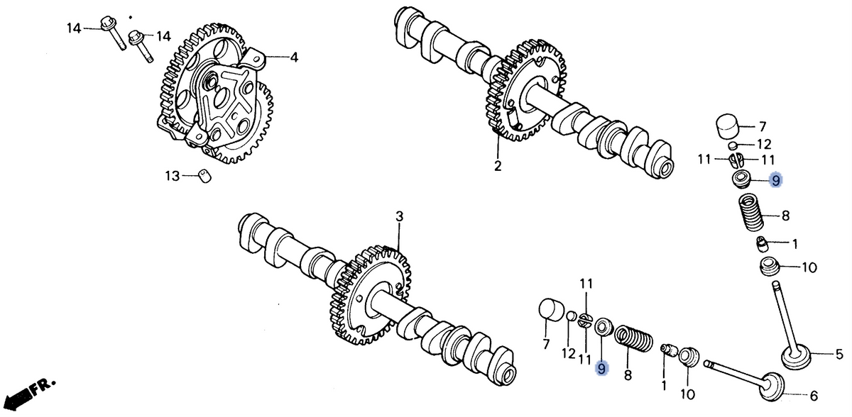 Honda OEM part 14771-KY2-000