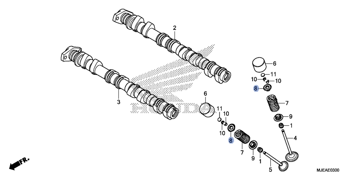 Honda OEM part 14771-MJE-D00