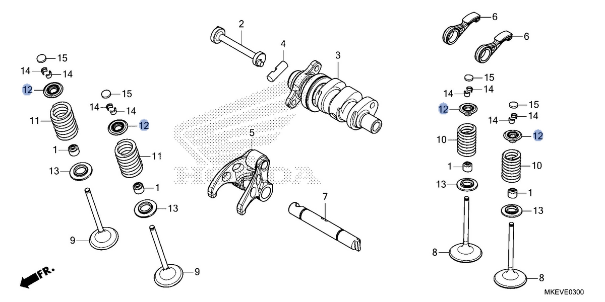 Honda OEM part 14771-MKE-B50
