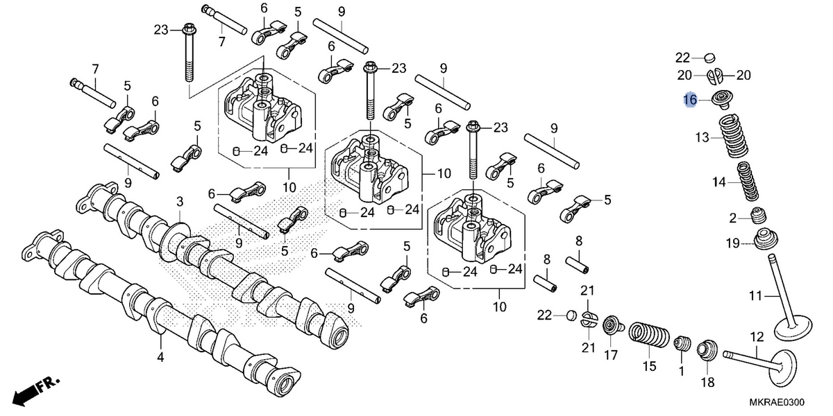 Honda OEM part 14771-MKR-DH0