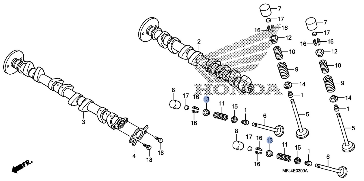 Honda OEM part 14772-MFJ-D00