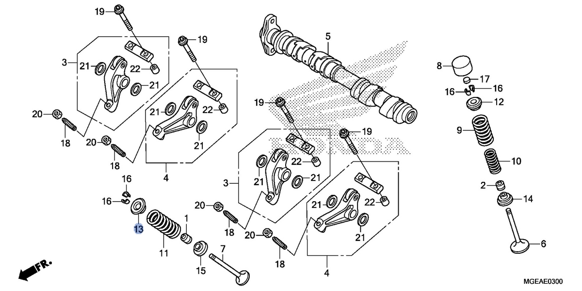 Honda OEM part 14772-MGE-000